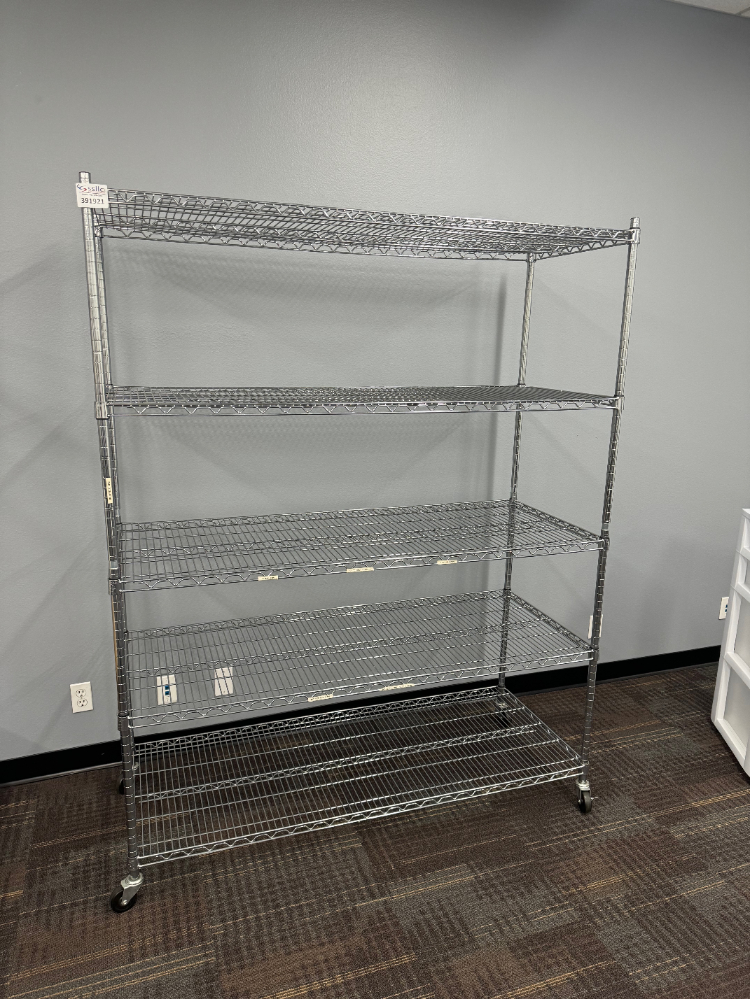 Image of 5' Portable Wire Shelving Unit